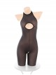 Mechanical Beauty Cyber ​​Future Print Halloween Backless Exposed Buttocks Open Crotch Bodysuit Sexy Lingerie Set
