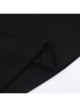 Dark Sexy Slim Black Lace Splicing Cross Pattern Decoration Gothic Style Versatile Short Sleeves Top