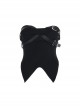 Dark Style Black Sexy Street Hottie Y2k Personality Cross Strap Design Gothic Style Tube Top