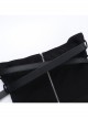Dark Style Black Sexy Street Hottie Y2k Personality Cross Strap Design Gothic Style Tube Top