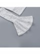 Sexy Slightly Transparent White Lace Splicing V Neck Slim Fit Gothic Style Versatile Long Sleeves Top