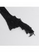 Dark Sexy Lace Splicing One Shoulder Gothic Style Versatile Long Flared Sleeve Tube Top