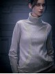 High Elastic Slim Fit Color Matching Autumn Winter Cyberpunk High Collar Long Sleeves Bottoming Shirt