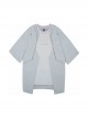Sci-Fi Style Metal Rivets Irregular Hem Street Loose Cotton Color Matching Double Shoulder Armor Cyberpunk Short Sleeves T-shirt