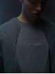 Sci-Fi Style Metal Rivets Irregular Hem Street Loose Cotton Color Matching Double Shoulder Armor Cyberpunk Short Sleeves T-shirt