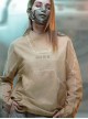 Autumn Space Collar Back Reflective Logo Three-Dimensional Tailoring Slim Fit Dyed Washed Cyberpunk Long Sleeves T-shirt