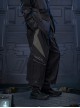 Shadow Black Stitching Design Loose Extended Trouser Legs Multi-Pockets Cyberpunk Workwear Functional Trousers