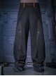 New Chinese Style High Street Loose Three-Dimensional Cut Casual Commuting Cyberpunk Mid-High Waist Trousers