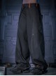 New Chinese Style High Street Loose Three-Dimensional Cut Casual Commuting Cyberpunk Mid-High Waist Trousers