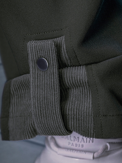 New Chinese Style High Street Loose Three-Dimensional Cut Casual Commuting Cyberpunk Mid-High Waist Trousers