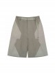 Sand Owl Series Summer Functional Style Gray Green Color Matching Loose Multi-Pocket Street Cyberpunk Casual Suit Short Pants