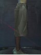 Sand Owl Series Summer Functional Style Gray Green Color Matching Loose Multi-Pocket Street Cyberpunk Casual Suit Short Pants