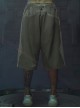Sand Owl Series Summer Functional Style Gray Green Color Matching Loose Multi-Pocket Street Cyberpunk Casual Suit Short Pants