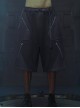 Raven Series Shadow Blue Summer Functional Style Splicing Mesh Fabric Loose Street Cyberpunk Suit Short Pants