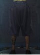 Raven Series Shadow Blue Summer Functional Style Splicing Mesh Fabric Loose Street Cyberpunk Suit Short Pants