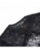 Sexy Retro Black Dark Witch Style Exquisite Lace Gothic Style Long Trumpet Sleeves Shawl