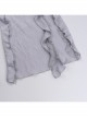 Sexy Elegant Silver Exquisite Jacquard Dark Pattern Gothic Style Irregular Hem Daily Versatile Skirt
