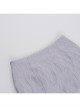 Sexy Elegant Silver Exquisite Jacquard Dark Pattern Gothic Style Irregular Hem Daily Versatile Skirt
