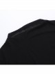 Sexy Slightly Transparent Black Knitted Exquisite Shiny Spider Web Pattern Gothic Style Long Sleeves Top