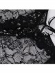Retro Gorgeous Black Sexy Off Shoulder Lace Splicing Gothic Style Slim Long Sleeves Shawl