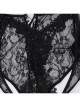 Retro Gorgeous Black Sexy Off Shoulder Lace Splicing Gothic Style Slim Long Sleeves Shawl