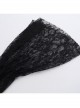 Retro Gorgeous Black Sexy Off Shoulder Lace Splicing Gothic Style Slim Long Sleeves Shawl