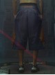 Loose Street Sports Style Pure Cotton Color Matching Eight Pockets Breathable Elastic Waist Cyberpunk Short Pants
