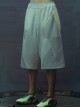 Loose Street Sports Style Pure Cotton Color Matching Eight Pockets Breathable Elastic Waist Cyberpunk Short Pants