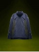 Mecha Style Autumn Winter Small High Collar Side Waist Stitching Waffle Cuffs Metal Zipper Cyberpunk Long Sleeves Pullover Sweatshirt