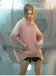 Solid Color Astronaut Collar Hidden Pockets Imitation Grid Thruster Port Design Cyberpunk Long Sleeves Pullover Sweatshirt