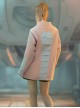 Solid Color Astronaut Collar Hidden Pockets Imitation Grid Thruster Port Design Cyberpunk Long Sleeves Pullover Sweatshirt