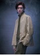 Autumn New Chinese Style Stand Collar Multicolor Artificial Suede Minimalist One-Button Tang Dynasty Suit Cyberpunk Long Sleeves Jacket