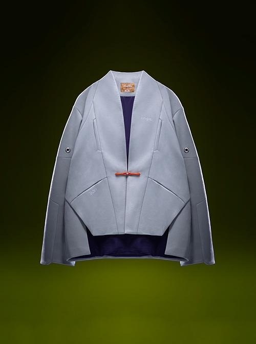 Autumn New Chinese Style Stand Collar Multicolor Artificial Suede Minimalist One-Button Tang Dynasty Suit Cyberpunk Long Sleeves Jacket