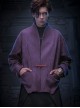 Autumn New Chinese Style Stand Collar Multicolor Artificial Suede Minimalist One-Button Tang Dynasty Suit Cyberpunk Long Sleeves Jacket