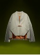 Apricot New Chinese Style Stand Collar One-Button Tang Dynasty Clothing Autumn Minimalist Cyberpunk Short Jacket
