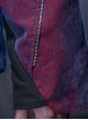 Autumn Winter Stand Collar High Street American Casual Streaming Light Different Color Flocking Cyberpunk Denim Jacket