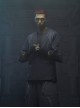 Raven Series Summer Carbon Black Street Thug Style Splicing Mesh Material Loose Cyberpunk Short Sleeves Suit Jacket