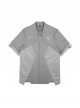 Autumn Placket Invisible Button Stitching Canvas American Casual Adjustable Sleeve Length Cyberpunk Short Sleeves Shirt