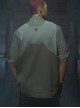 Autumn Placket Invisible Button Stitching Canvas American Casual Adjustable Sleeve Length Cyberpunk Short Sleeves Shirt