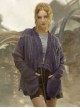 Chinese Hanfu Style Splicing Dyed Washed Distressed Craft Irregular Hem Cyberpunk Long Sleeves Cardigan