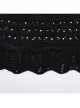 Sexy Black Hollow Loose Simple Version Unique Woven Texture Gothic Style Cardigan