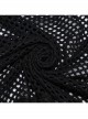 Sexy Black Hollow Loose Simple Version Unique Woven Texture Gothic Style Cardigan