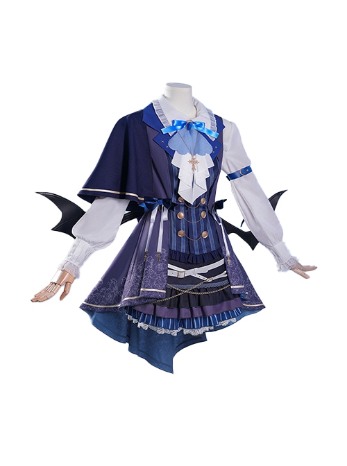 Vtuber Seren Azuma Halloween Formal Dress Outfit Halloween Cosplay Costume Full Set