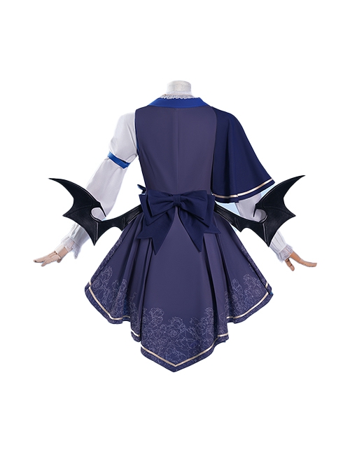 Vtuber Seren Azuma Halloween Formal Dress Outfit Halloween Cosplay Costume Full Set