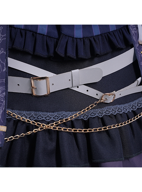 Vtuber Seren Azuma Halloween Formal Dress Outfit Halloween Cosplay Costume Full Set
