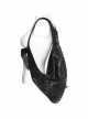 Cool Black Skull Pattern Gem Rivet Decoration PU Leather Doomsday Gothic Style Backpack