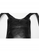 Cool Black Skull Pattern Gem Rivet Decoration PU Leather Doomsday Gothic Style Backpack