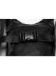 Cool Black Skull Pattern Gem Rivet Decoration PU Leather Doomsday Gothic Style Backpack