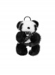 Cool Metal Rivet Leather Buckle Decoration Punk Style Cute Panda Doll Pendant