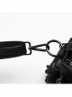 Cool Black Textured PU Leather Metal Rivet Skull Decoration Unique Tassel Design Punk Style Bag